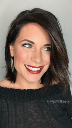 Red Ombre Lips New year's eve makeup #MinuteWithMary