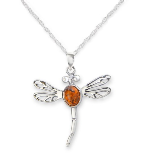 Hamilton & Young, Dragonfly & Amber Pendant