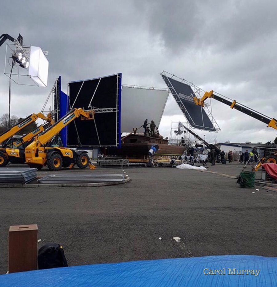 outlander season 4 behind-the-scenes filming, filming outlander, Cumbernauld