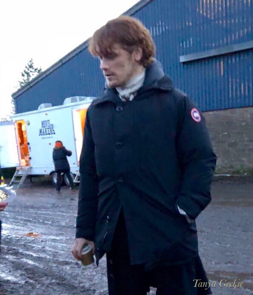 outlander season 4 behind-the-scenes photos, filming outlander, Falkland