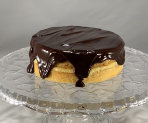 Mini Boston Cream Pie, Boston Cream Pie, Pastry Cream, Ganache, 20th century baking, Boston