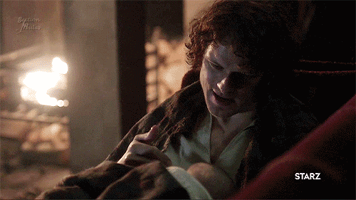 author diana gabaldon, jamie singing to the baby