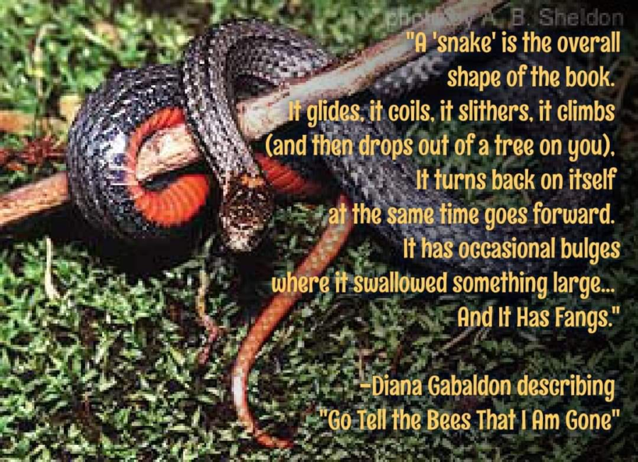 author diana gabaldon, go tell the bees that I am gone