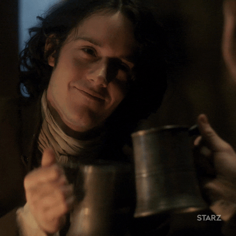 fergus toasting in outlander