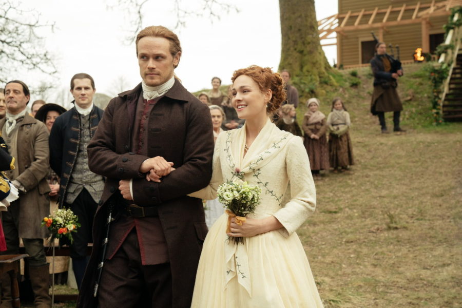 jamie and brianna at her wedding