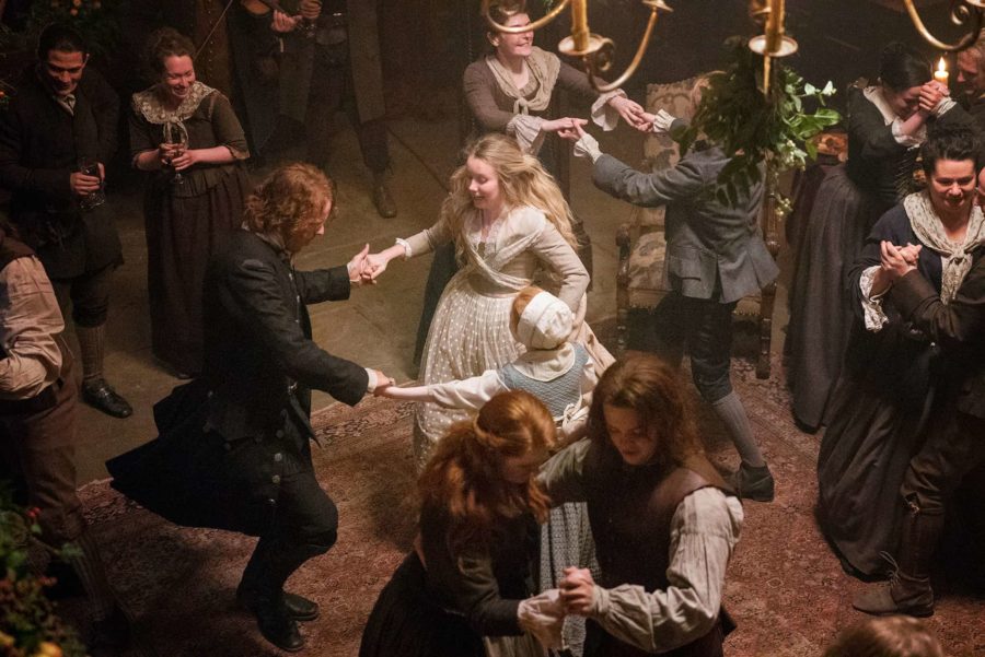 Hogmany party in Outlander