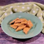 Honeycomb Candy plated closeup