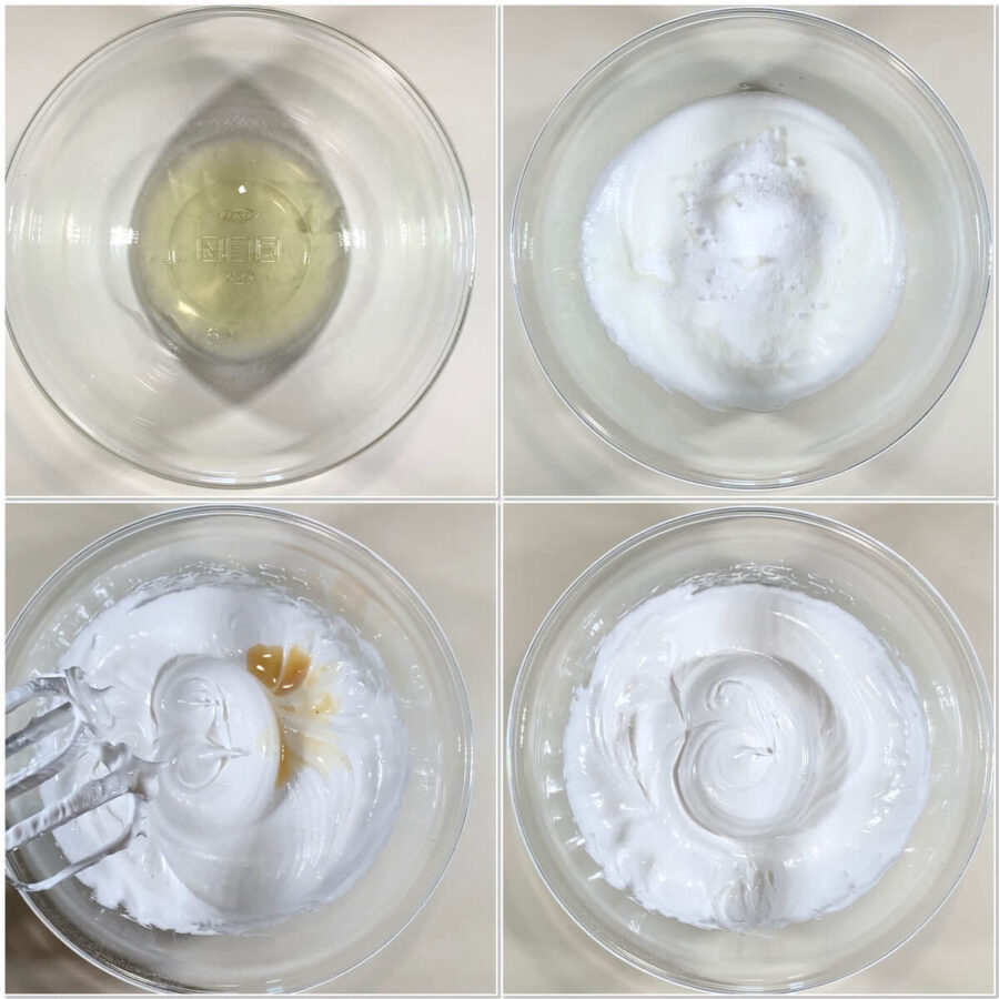 Making meringue for Eton Mess collage