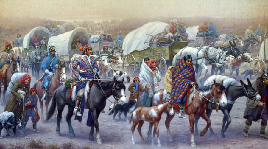 Trail of Tears painting.