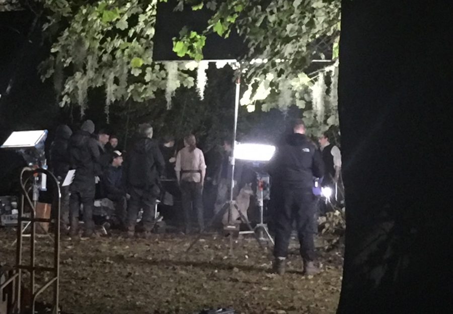 filming outlander season 4, graveyard scene, Outlander Cast blog