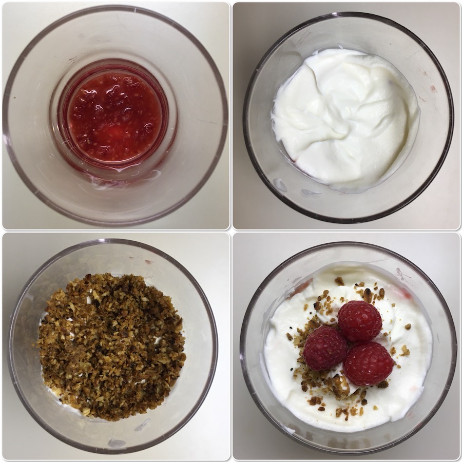 Cranachan, making Cranachan, trifle, whisky, scotch, oatmeal, oats, 20th century baking, Mrs. Graham