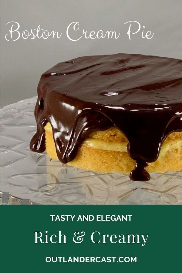 mini Boston Cream Pie pinterest banner