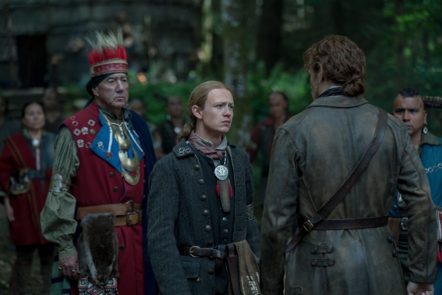 outlander season 4 finale heart score, Young Ian trading himself to the Mohawks
