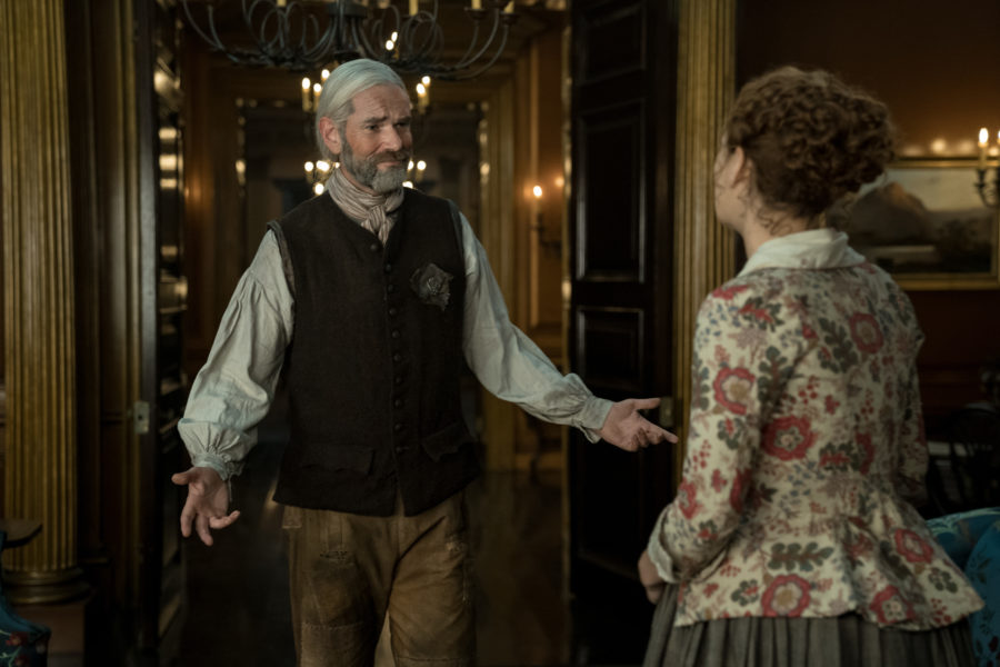 outlander season 4 finale heart score, Murtagh saying hello to Bree
