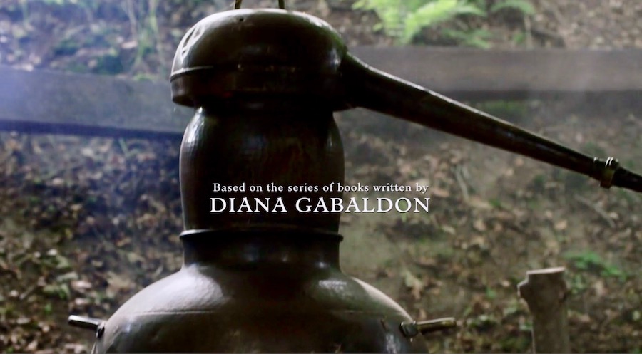 Whisky still photo from Outlander STARZ Season 4 opening credits