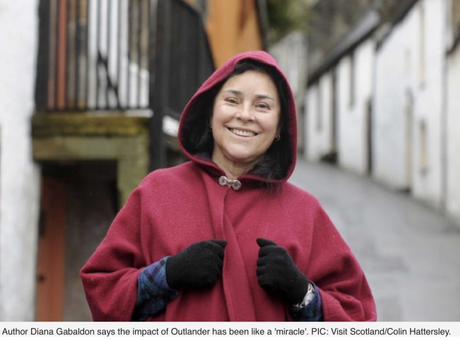 outlander update, Diana Gabaldon on winning Thistle Award