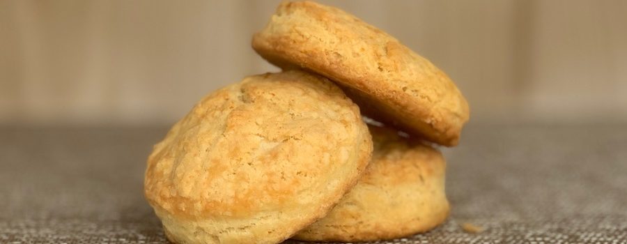 stack of sourdough biscuits