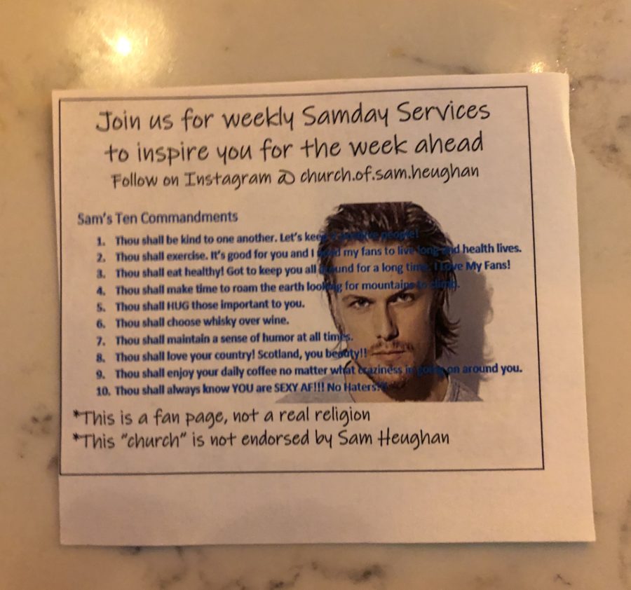 New York Comic Con 2019, church of Sam Heughan