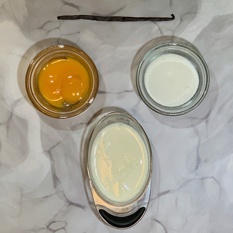 vanilla custard sauce ingredients