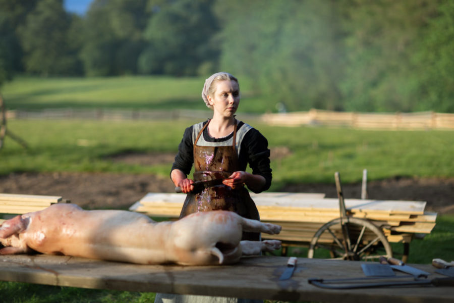 Marsali butchering a deer, outlander episode 503 free will