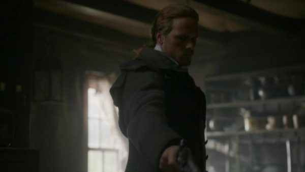 jamie kills beardsley, outlander episode 503 free will