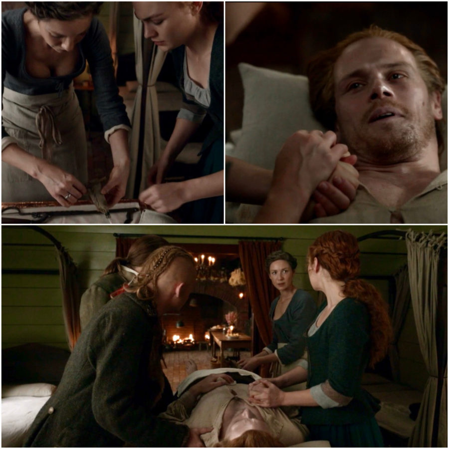 Jamie Fraser dying in Outlander Season 5, near deaths of Jamie Fraser