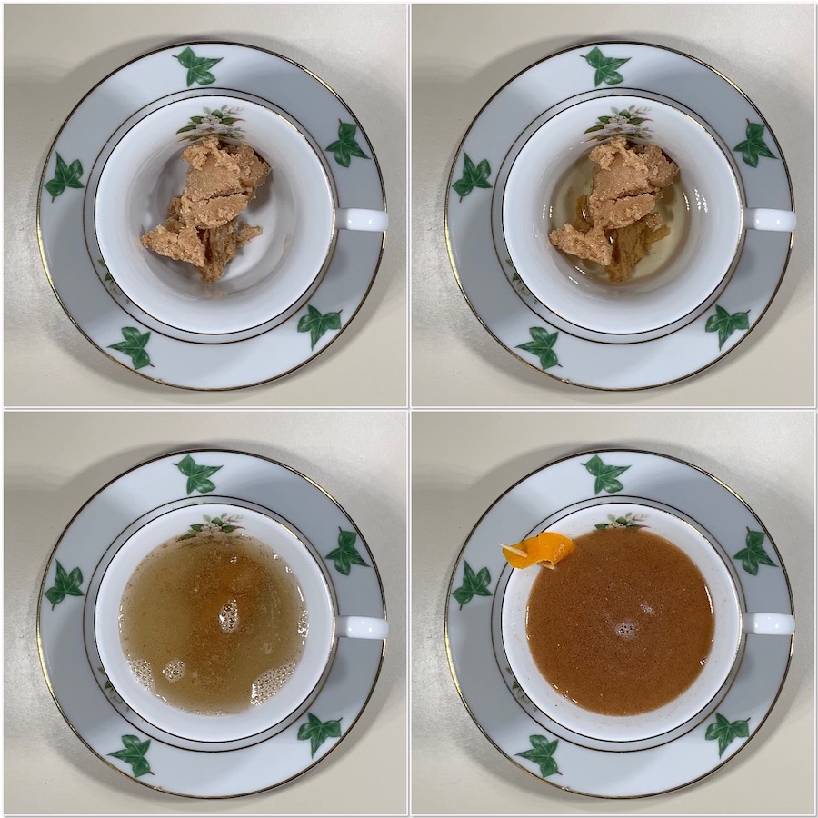 Rum Punch Cocktail mixing the drink overhead collage