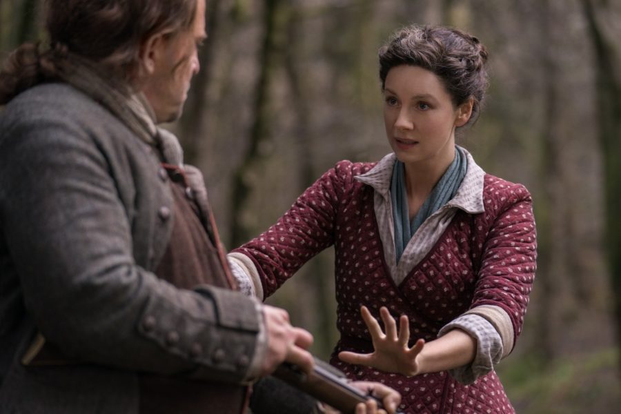 claire and herr mueller, outlander season 4, contagion in outlander