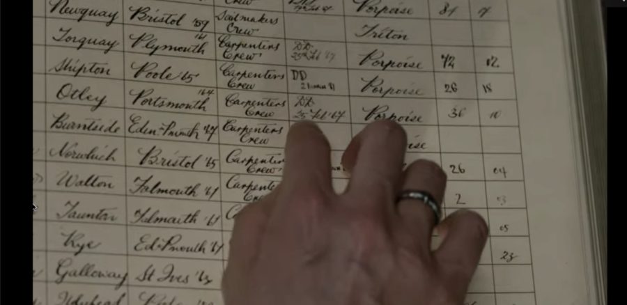 contagion in outlander, ship's log