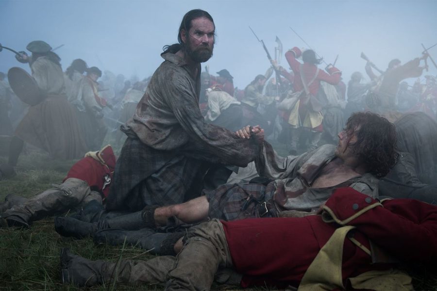 murtagh and jamie at the battle of culloden