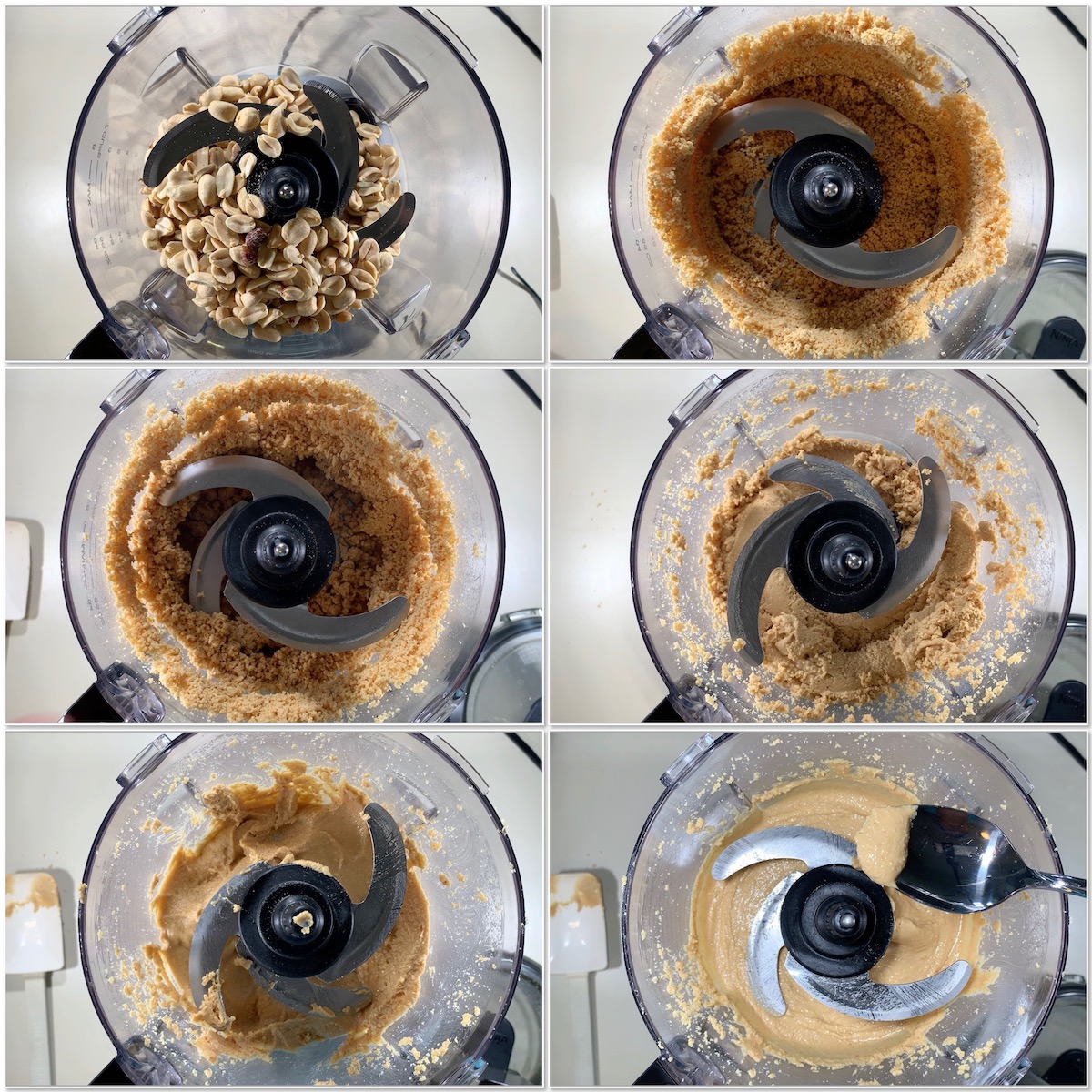 Making old-fashioned peanut butter collage