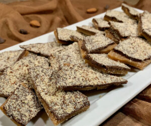 English Toffee plated closeup