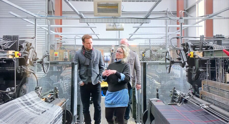 prickly thistle, scotland, men in kilts