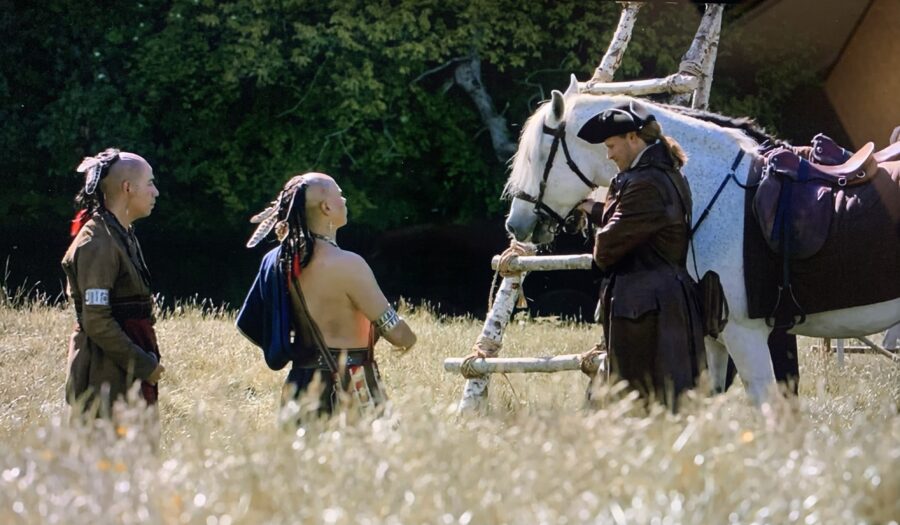 Jamie and Ian meeting with Native leaders.