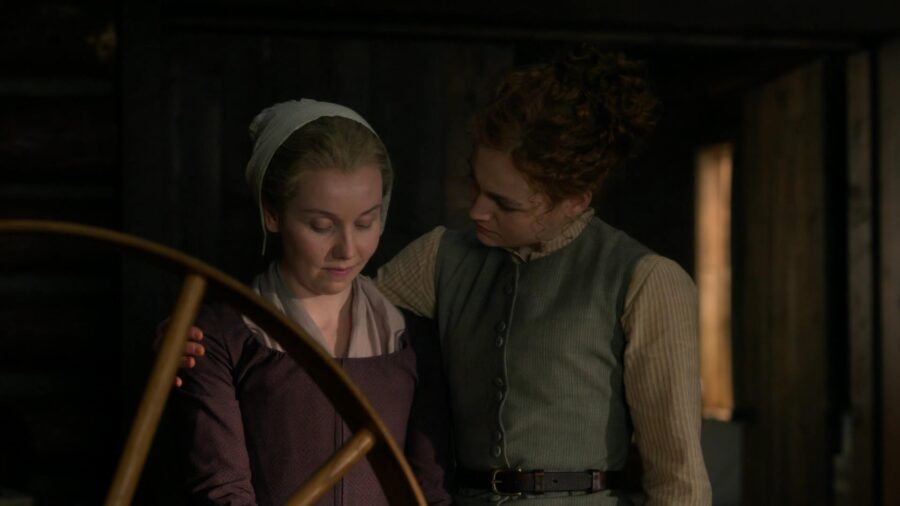 Bree comforts Marsali