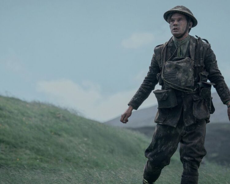 Henry Beauchamp in a First World War memory in Blood of My Blood Season 2 Episode 1, “Remembrance Day”